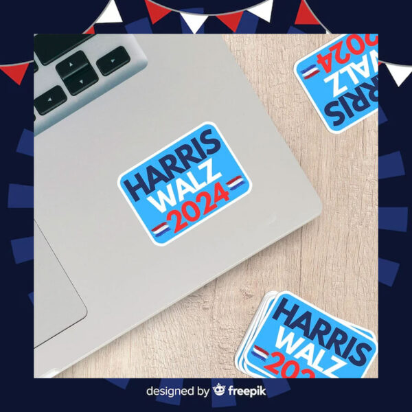 Harris Walz 2024 Vinyl Sticker