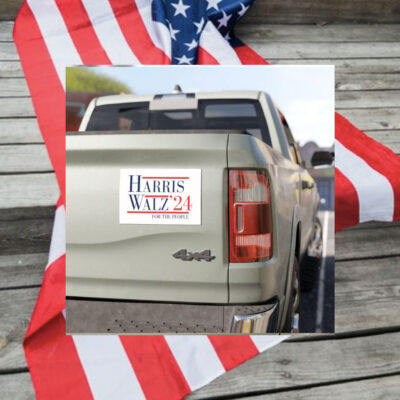 Harris Walz 24 For The People Car Magnet Bumper Sticker