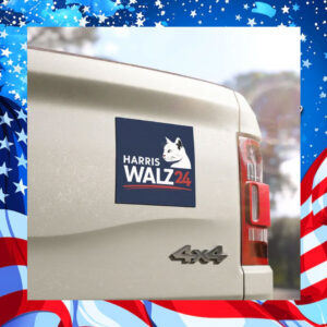 Harris Walz 24 Cat Election Car Magnet