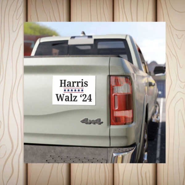Harris Walz 24 Election Campaign Car Magnet Harris Walz 2024