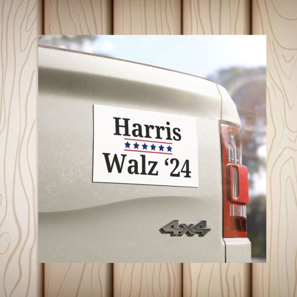 Harris Walz 24 Election Campaign Car Magnet Harris Walz 2024