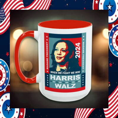 Harris Walz Accent Coffee Mug