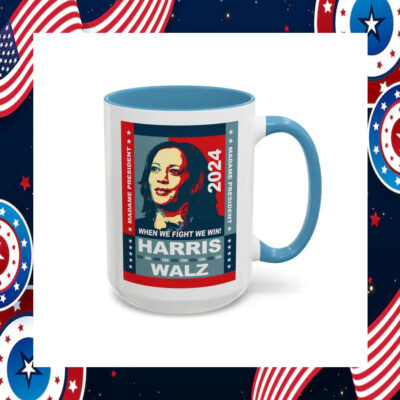 Harris Walz Accent Coffee Mug