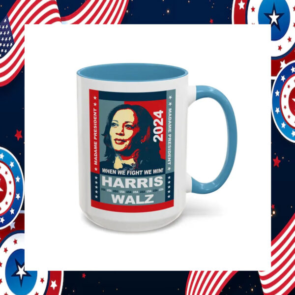 Harris Walz Accent Coffee Mug