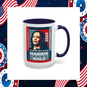 Harris Walz Accent Coffee Mug