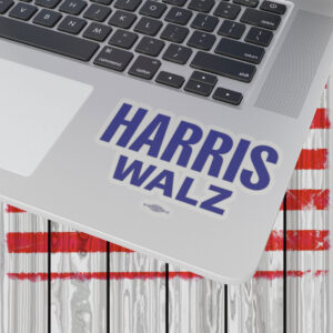 Official Harris Walz Blue Stickers