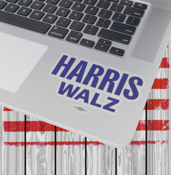 Official Harris Walz Blue Stickers