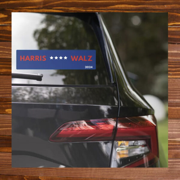 Harris Walz Bumper Sticker, Kamala Harris Tim Walz Sticker