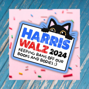 Harris Walz Cat Vinyl Sticker