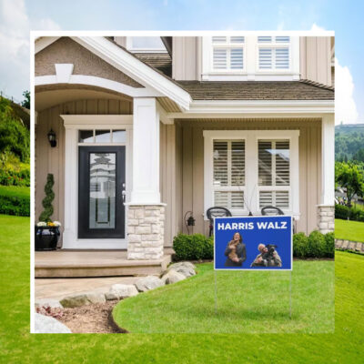 Harris Walz Dogs Yard Sign