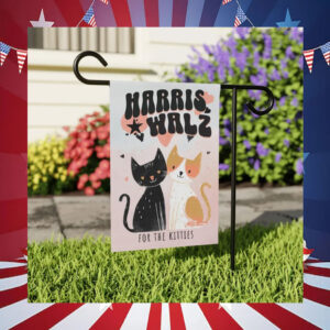 Harris Walz For The Kitties Flag