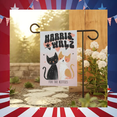 Harris Walz For The Kitties Flag