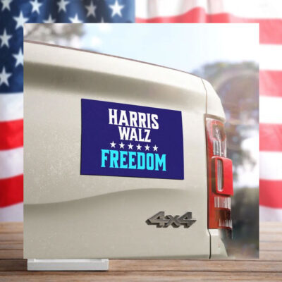 Harris Walz Freedom Car Magnet