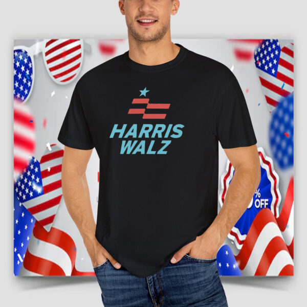 Harris/Walz - Modernism Flag T-Shirt
