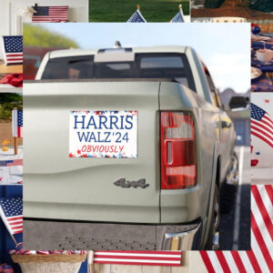 Harris Walz Obviously Bumper Magnets