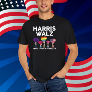 Harris Walz Shirt, Tim Walz Shirt, Unity Over Division T-Shirt