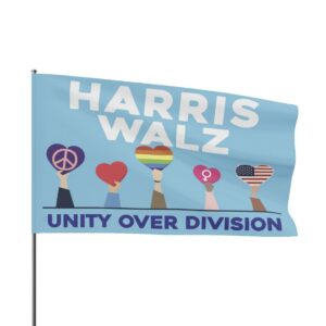 Harris Walz Unity Over Division Flag