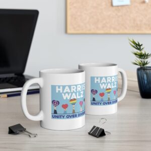 Harris Walz Unity Over Division Mug