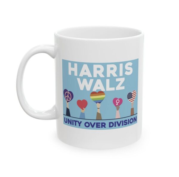 Harris Walz Unity Over Division Mug
