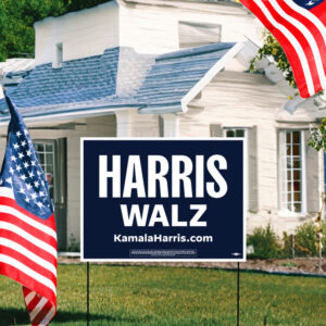 Harris Walz Yard Sign