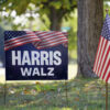 Harris Walz Yard Sign, Vote, Democratic Party, Election, Vote Blue