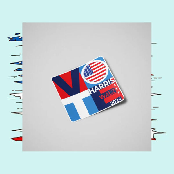 Harris Walz sticker