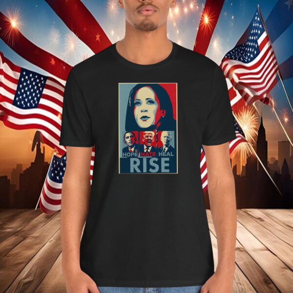 Hope Hate Heal Grow President Shirt, Kamala Harris 2024 President Shirt