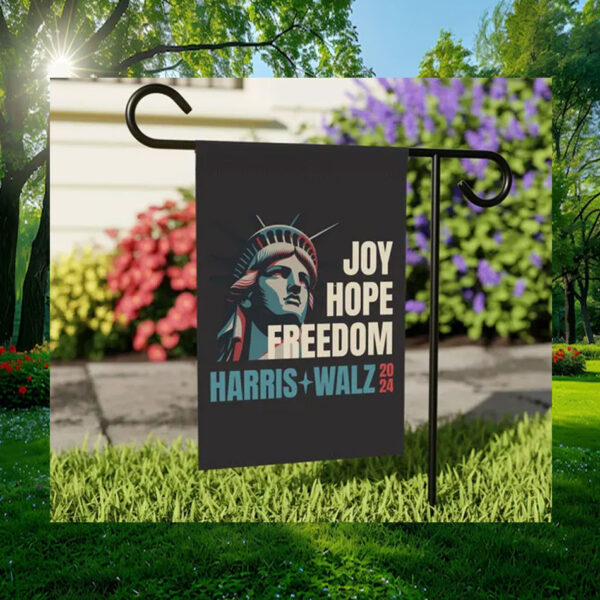 Joy Hope Freedom Harris Walz 2024 Flag