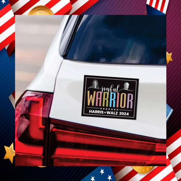 Joyful Warrior Kamala 2024 Car Magnet