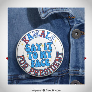 Kamala Button Pin 2024 Election Buttons