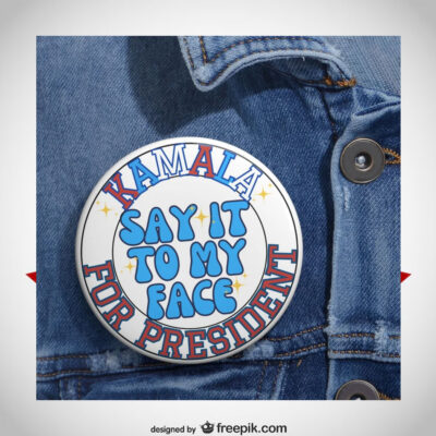 Kamala Button Pin 2024 Election Buttons