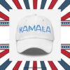 Kamala Cat Letter Embroidered Dad hat Blue Text Cat Lady Election 2024
