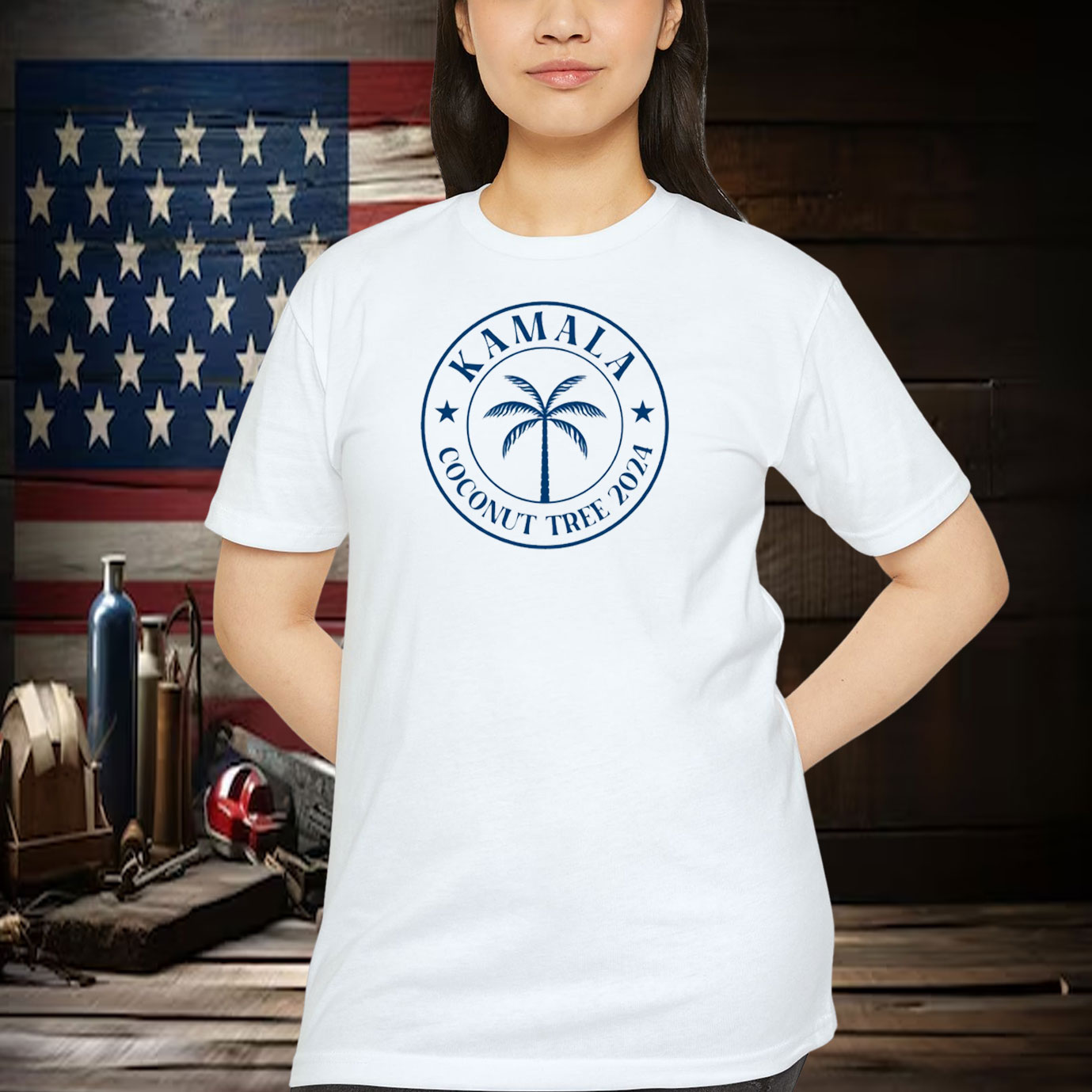 Kamala Coconut Tree 2024 Shirt Kamala Harris Coconut Shirt