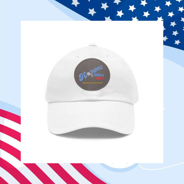Kamala Harris 2024 Dad Hat with Leather Patch / Harris Walz 2024 Hat