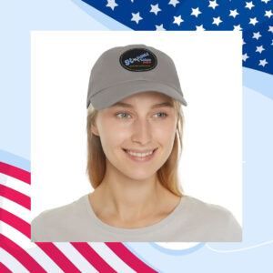 Kamala Harris 2024 Dad Hat with Leather Patch / Harris Walz 2024 Hat