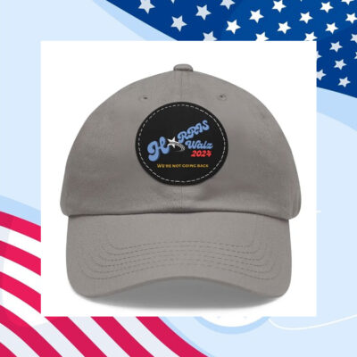Kamala Harris 2024 Dad Hat with Leather Patch / Harris Walz 2024 Hat