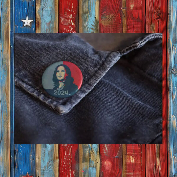 Kamala Harris 2024 Political Pin Button