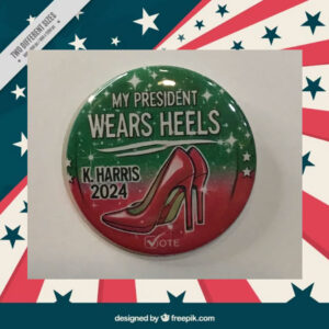 Kamala Harris 24 Support Pin-Back Button