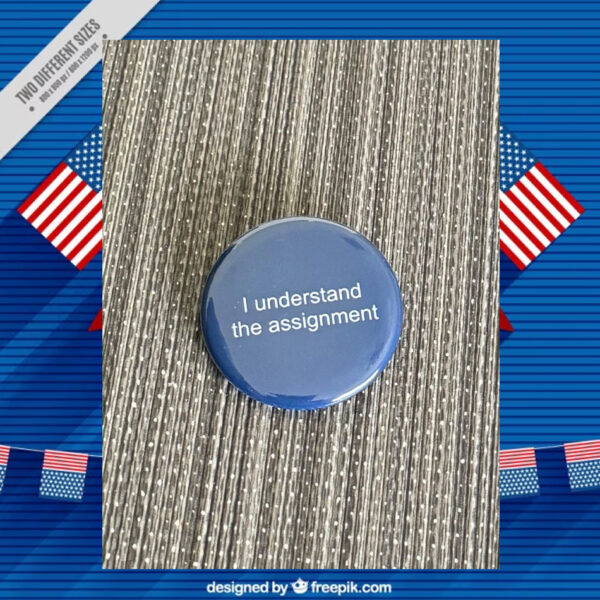 Kamala Harris I Understand The Assignment Button