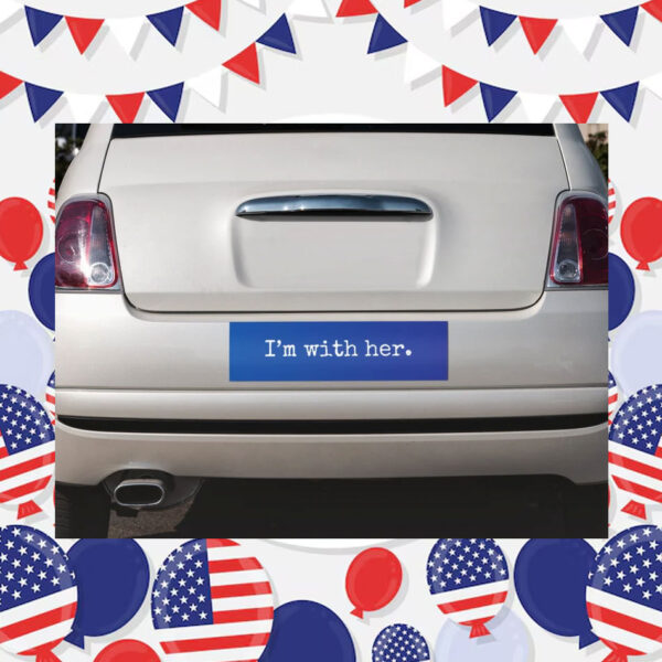 Kamala Harris I'm with Her Bumper Sticker