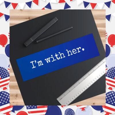 Kamala Harris I'm with Her Bumper Sticker