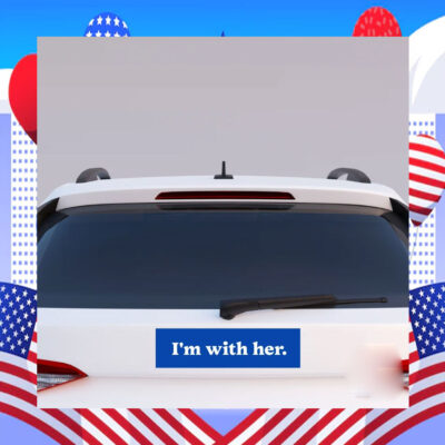 Kamala Harris I'm with Her Election Bumper Sticker