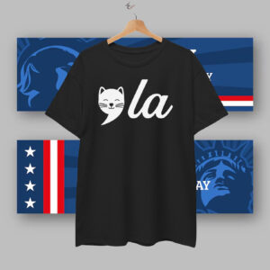 Kamala Harris Shirt, Comma La Tee, Childless Cat Lady Gift T-Shirt