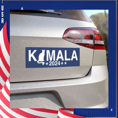 Kamala Harris Tim Walz 2024 Bumper Car Magnet