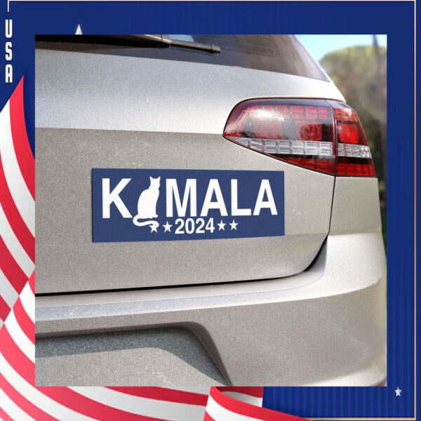 Kamala Harris Tim Walz 2024 Bumper Car Magnet
