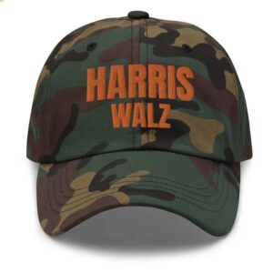 Kamala Harris Tim Walz Camo Camouflage Hat