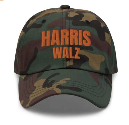 Kamala Harris Tim Walz Camo Camouflage Hat