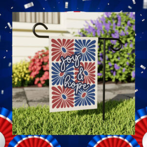 Kamala Harris Tim Walz Joy & Hope Garden Flag