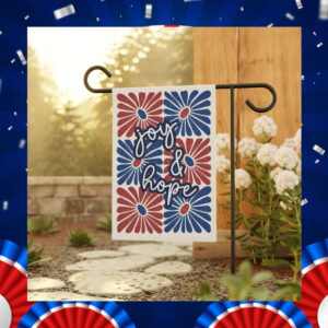 Kamala Harris Tim Walz Joy & Hope Garden Flag