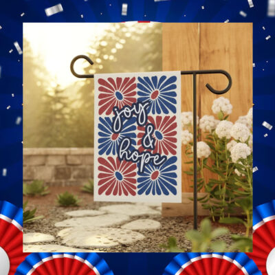 Kamala Harris Tim Walz Joy & Hope Garden Flag